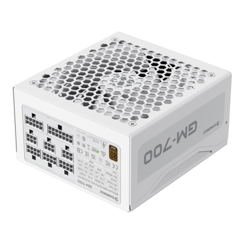 GameMax GM-700 Modular 700 Watts Power Supply 80+ Bronze - White GameMax GM-700 Modular 700 Watts Power Supply 80+ Bronze - White
